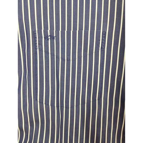 Paul & Shark Royal Yacht Club Button Down Long Sleeve Shirt Blue Stripe 3XL - Picture 3 of 9